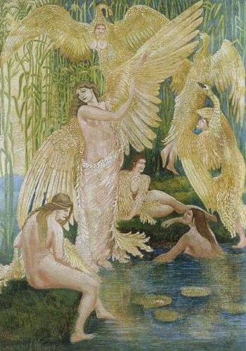 Walter Crane The Swan Maidens